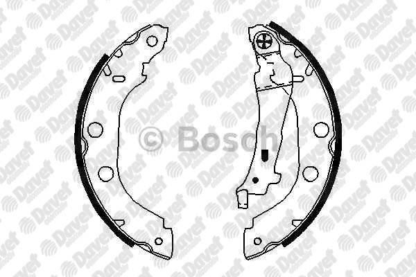 BOSCH 0986487699 Arka Fren Balatasi Pabuclu Kangoo 1.2-1.5dci-1.6-1.9 97->05 Primera 1.6-1.8-2.0td 96->01 Buyuk Tip